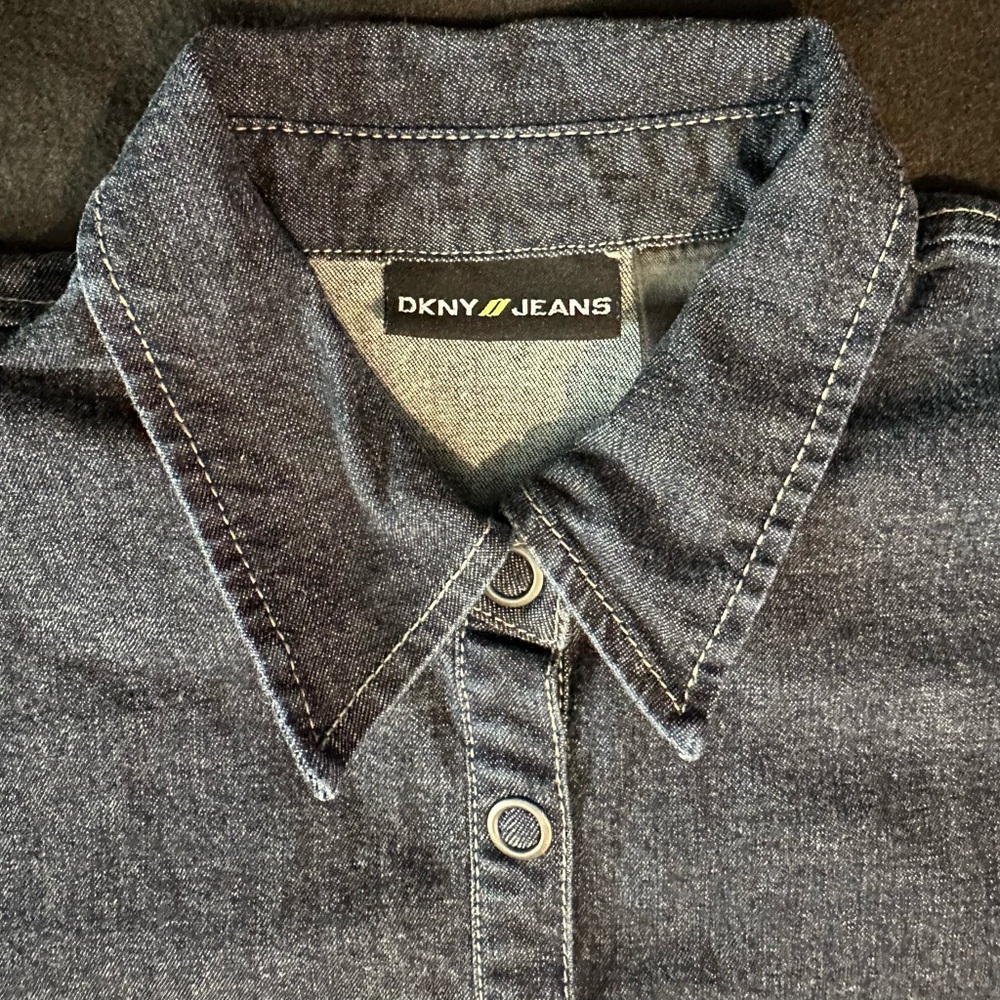 DKNY Dark Blue Denim Dress - Picture 2 of 10